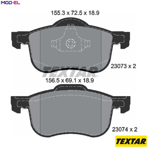 Brake pad set - set,
