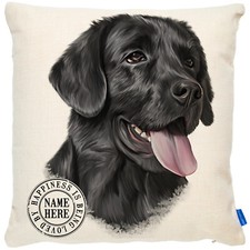Personalised Labrador Cushion Cover Portrait Dog Pillow Pup Birthday Gift KDC03