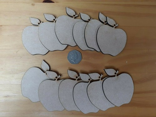 12x mdf wooden apple craft - apple,