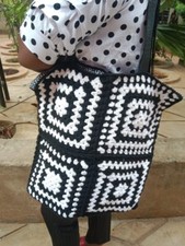 Handmade Black & White Granny