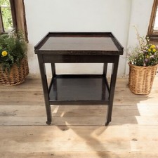 Antique Edwardian Oak Tea