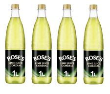 Rose's Lime Juice Cordial 1L  PACK OF 4