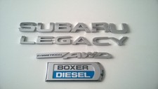 Genuine Subaru Legacy Symetrical Awd Boxer Diesel, 2011 Year Rear Badge Emblem