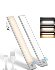 Under Cabinet Lights Motion Sensor Closet Cupboard USB Wireless 30cm 2 Pack