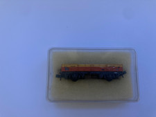 Peco Ferry Tube Wagon (NR-7J) in Satlink Red and Yellow.