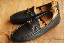 Gucci Black Leather Silver Bit