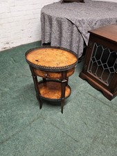 STUNNING THEODORE ALEXANDER BURR WALNUT LAMP/HALL/TELEPHONE TABLE WITH DRAWER