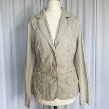 Beige canvas structured