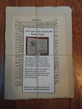 Antique poetry paper 100 year