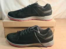 Pair Caterpillar Quest Mens Black Suede Sneakers Shoes UK Size 11