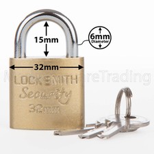 PADLOCK 32MM LOCKSMITH 3 KEYS