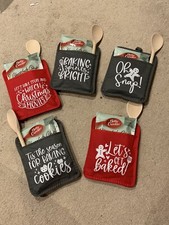 Christmas Pot Holder Baking Kit,Oven Mitt Gift for Kitchen Cooking Baking NEW