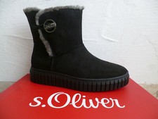 s.Oliver Boots Shoes Black 46418 New