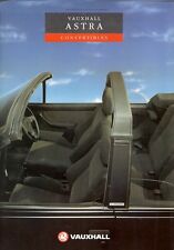 Vauxhall Astra Convertible Mk2 1990-91 UK Market Foldout Brochure 1.6 2.0 GTE