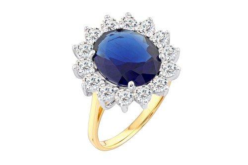 9ct gold silver simulated - gold,