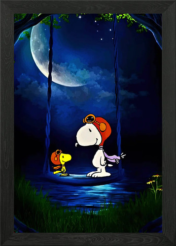 Snoopy and woodstock - snoopy, under