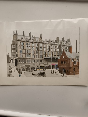 Vintage water colour - water, glasgow