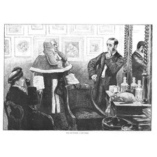 Wigs & Wisdom a New Judge - Antique Print 1886