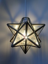 Vintage brass and glass star