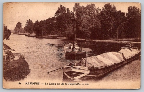 Nemours loing river view - le,