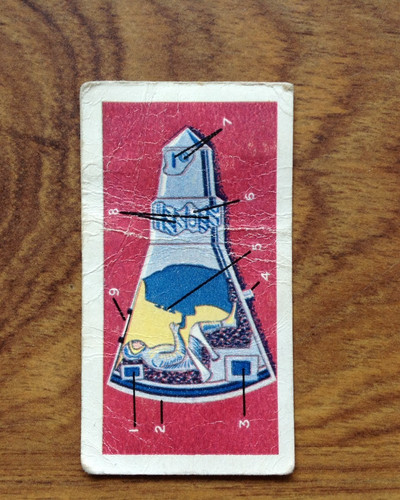 1963 lyons maid card - lyons, space