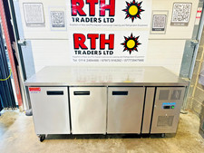Polar ~ Triple Solid 3 Door Pizza Prep Counter Fridge Chiller G597 ~ £650+vat
