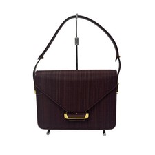 Auth comtesse - Bordeaux Horse Hair Leather Shoulder Bag