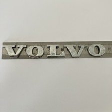 Volvo Rear Badge Emblem Nameplate Letters Silver Chrome Plastic Small
