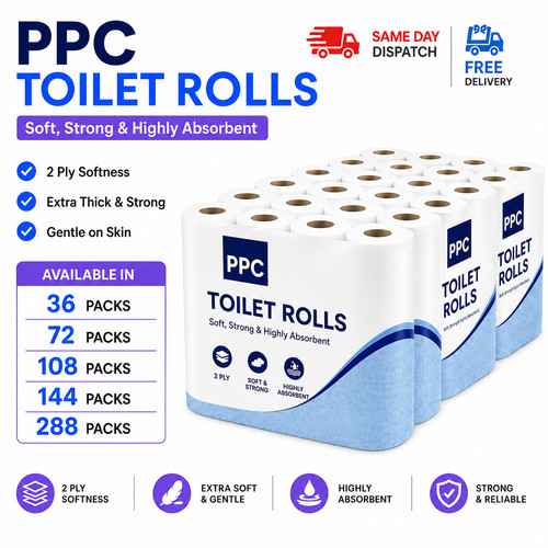 144 288 toilet rolls - 36,72,144,288,