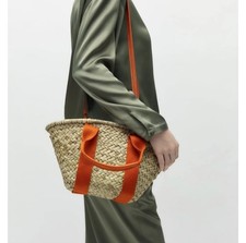 ZARA MINI RAFFIA BASKET BAG