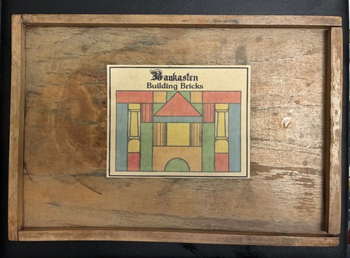 Vintage wood building - wood, blocks
