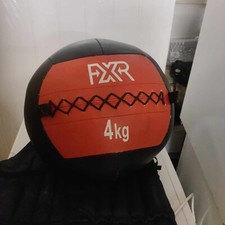 Leather Medicine Ball 4KG Core Cardio Cross Fitness Gym Cardio Heavy Boxing Fit