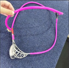 Male Stainless Steel Chastity Belt Cage With Half hollowed Cage Invisible Pants