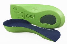 Pro 11 wellbeing 3/4 orthotic insoles fallen arches over pronation slim fit