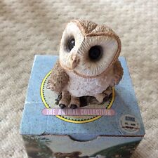 Stone Critters Barn Owl SC-167 Retired Figurine Bird H 8 cm Ornament Box USA