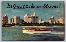 Vtg Postcard It's Great to be