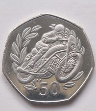 Isle Of Man 1999 TT 50p. Les Graham