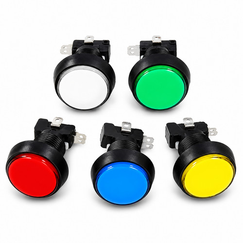 44mm led pinball button - 44mm,