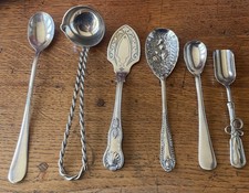 6 Antique Silver Plated