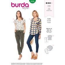 BURDA 6326 MISSES TOPS Sewing