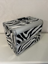 zebra make up Cosmetic Vanity Metal Case