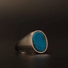 Vintage-Inspired Mens Titanium