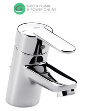 Roca Victoria Basin Mixer Tap with Pop-up Waste In Chrome Luxury Monobloc Tap