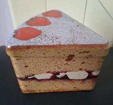 Cake Slice Shaped Tin - Good Enough To Eat - Victoria Strawberry Sponge Sandwich