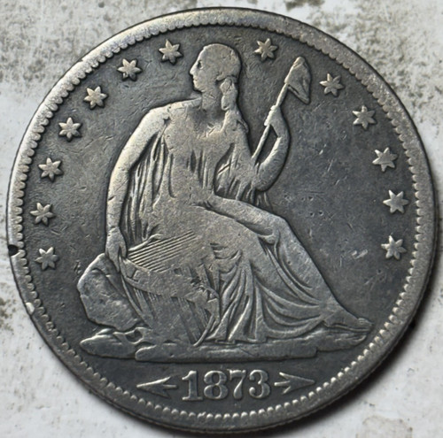1873 arrows 50c - 50c, seated