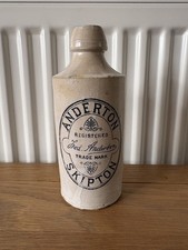 Antique Anderton Skipton Port Dundas Stamp Glasgow Stoneware Ginger Beer Bottle
