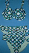 Next Geo Bikini Set 34DD & Full Briefs Size 8 & 4 x High Leg Briefs Size 10 BNWT