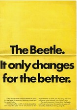 Volkswagen Beetle 1974-1975 UK Market Brochure 1200 1300 1303 Saloon Convertible