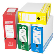 Large A4 Transfer Storage File Boxes Paper Paperwork Archive Folders Box Files