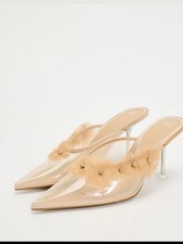 Zara VINYL HIGH-HEEL SHOES